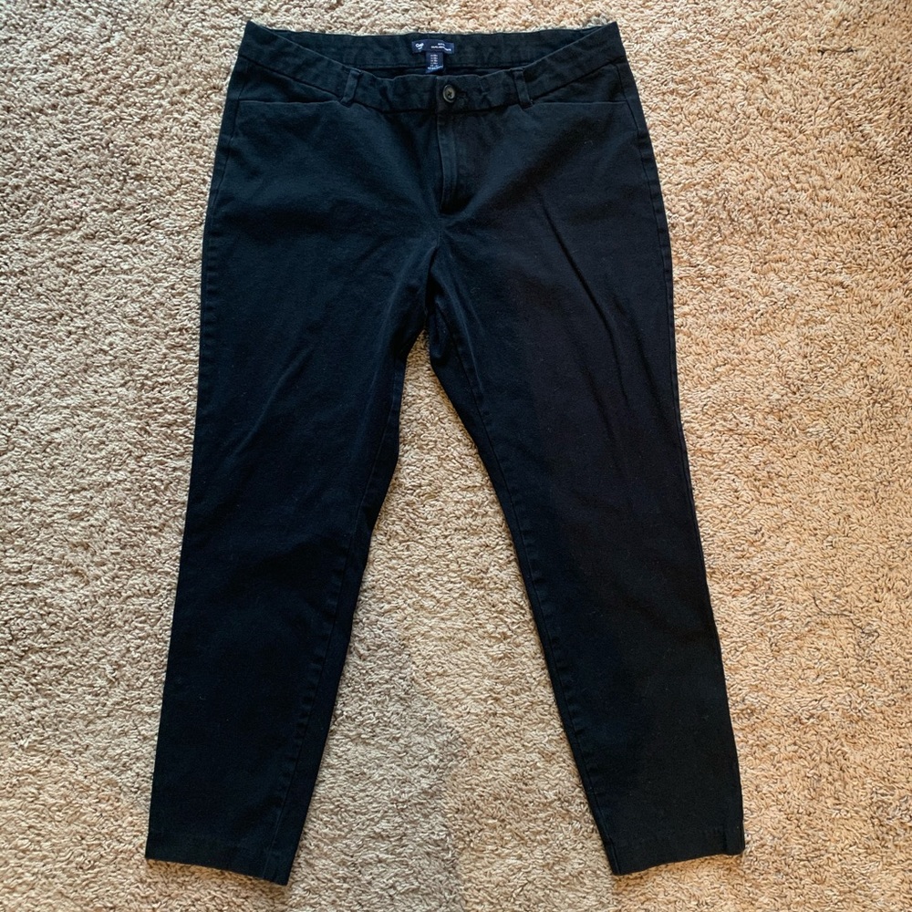 Gap Slim City True Black Pants - Size 14 Regular
